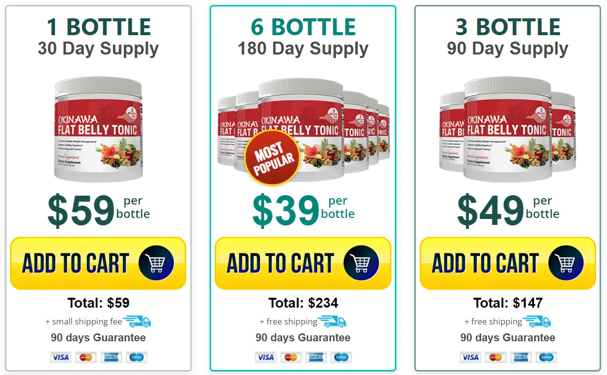 Buy Okinawa Flat Belly Tonic 6 Bottles